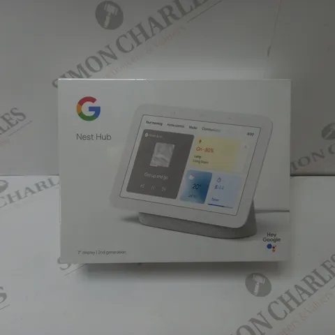 BRAND NEW BOXED GOOGLE NEST HUB 2ND GEN SMART SPEAKER WITH SCREEN - WHITE