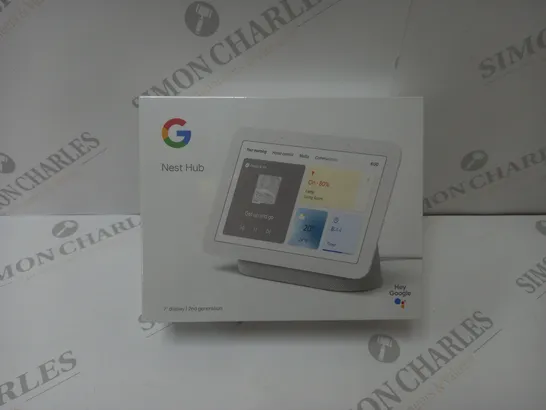 BRAND NEW BOXED GOOGLE NEST HUB 2ND GEN SMART SPEAKER WITH SCREEN - WHITE