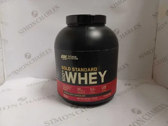 OPTIMUM NUTRITION GOLD STANDARD 100% WHEY POWDER (DOUBLE CHOCOLATE) - 2.26KG