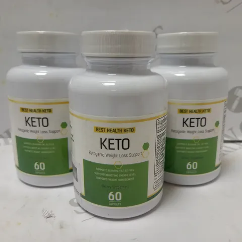 LOT OF APPROX 10 X 60 BEST HEALTH KETO KETOGENIC WEIGHT LOSS CAPSULES