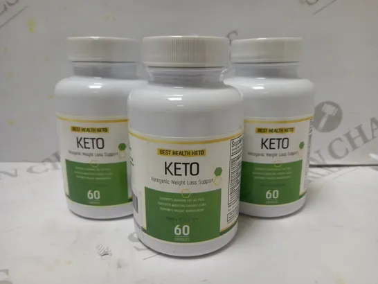 LOT OF APPROX 10 X 60 BEST HEALTH KETO KETOGENIC WEIGHT LOSS CAPSULES