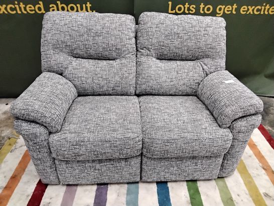QUALITY BRITISH DESIGNED & MANUFACTURED G PLAN SEATTLE REMCO SLATE FABRIC 2 SEATER SOFA