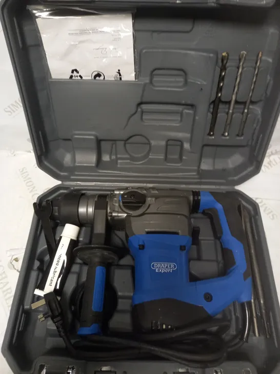 DRAPER EXPERT 1500W SDS PLUS ROTARY HAMMER DRILL 230V