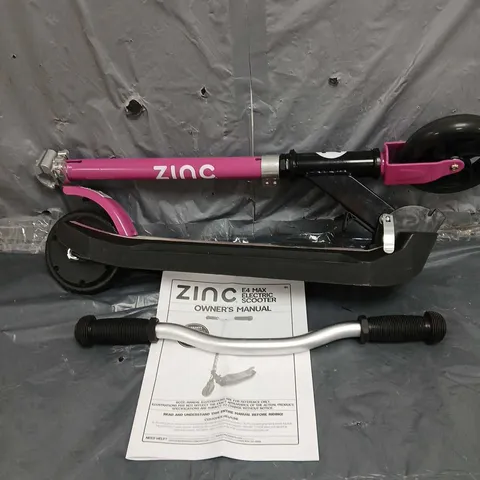 BOXED ZINC E4 MAX ELECTRIC SCOOTER - PINK