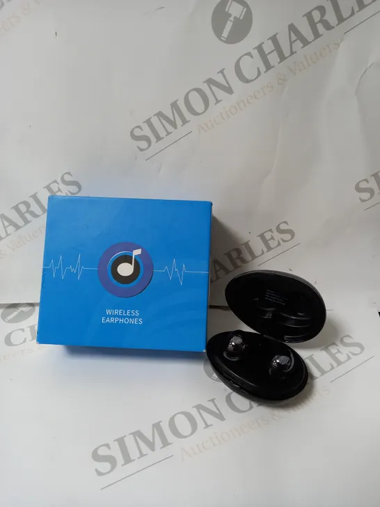 BOXED UNBRANDED BLACK WIRELESS EARPHONES