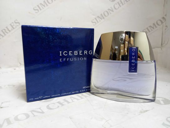 LOT OF 4 ICEBERG EFFUSION AFTER SHAVE SPRAY (4 X 75ML)