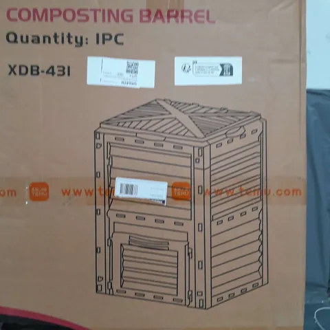 BOXED UNBRANDED COMPOSTING BARREL 