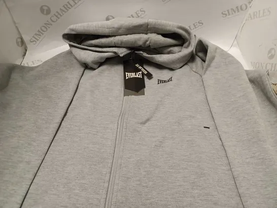 EVERLAST PREMIUM GREY ZIP HOODIE - SIZE 14 