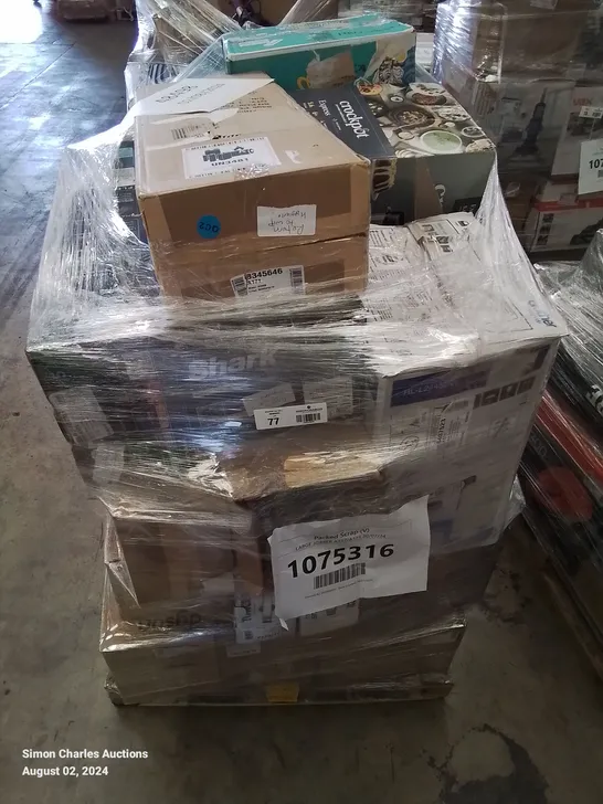 PALLET OF APPROXIMATELY 29 UNPROCESSED RAW RETURN HOUSEHOLD AND ELECTRICAL GOODS TO INCLUDE;