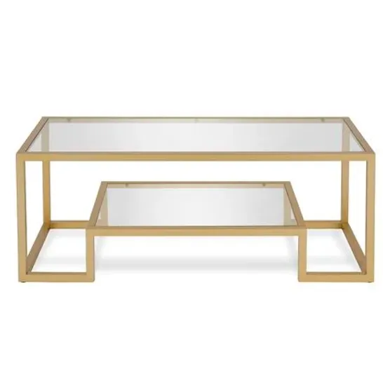 BOXED FRAME COFFEE TABLE WITH STORAGE 