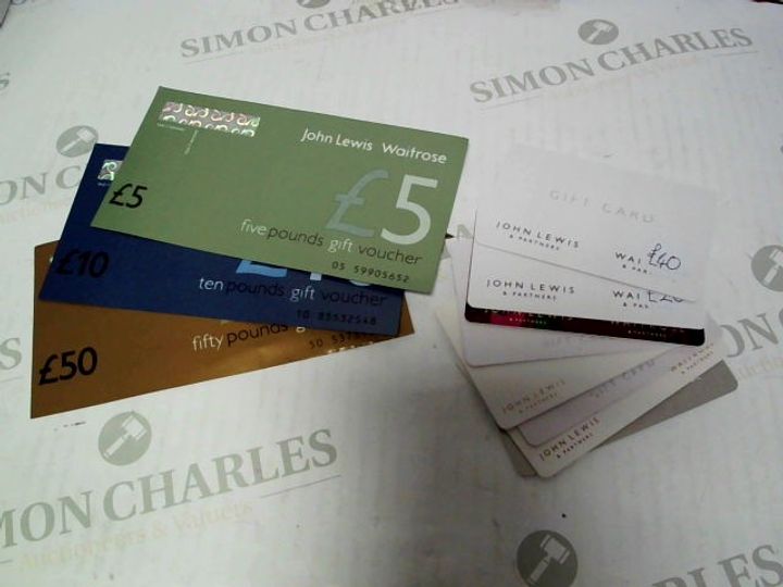 £250 IN JOHN LEWIS/WAITROSE GIFT VOUCHERS 3164101Simon Charles Auctioneers