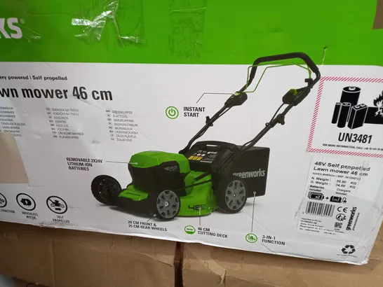 GREENWORKS LAWNMOWER 46CM