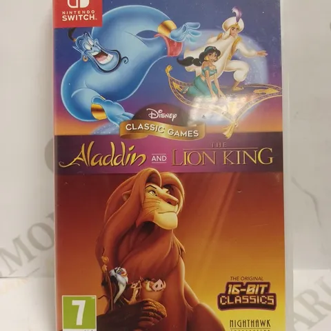 NINTENDO SWITCH ALLADIN AND LION KING GAMES 