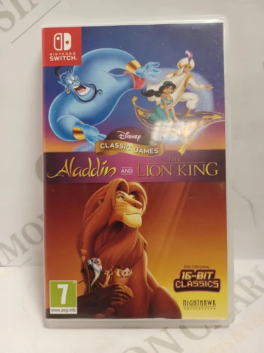 NINTENDO SWITCH ALLADIN AND LION KING GAMES 