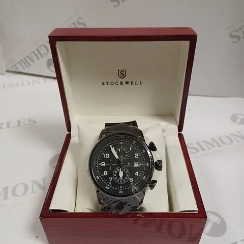 STOCKWELL CHRONOGRAPH SPORTS WATCH-LIMITED EDITION-BLACK DIAL WATCH
