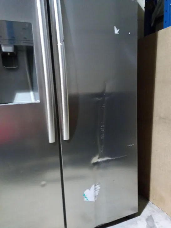 HISENSE DOUBLE-DOOR, FREESTANDING FRIDGE FREEZER WITH ICE AND WATER DISPENSER - COLLECTION ONLY