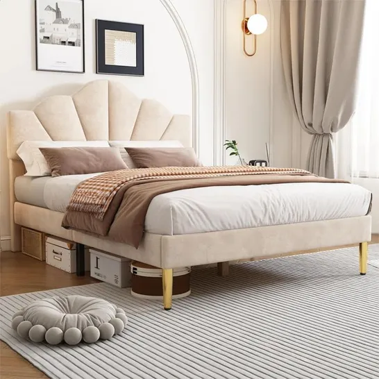 BOXED AKERSHUS UPHOLSTERED BED FRAME // SIZE: 90 X 200cm (1 BOX)