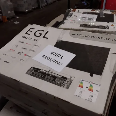 PALLET CONTAINING APPROXIMATELY 20 BOXED EGL 40E23FHDS1 TVS