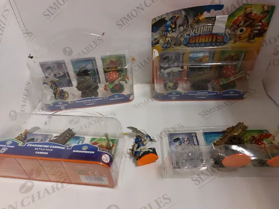 LOT OF MANY SKYLANDER CHARACTER SETS OF 3 