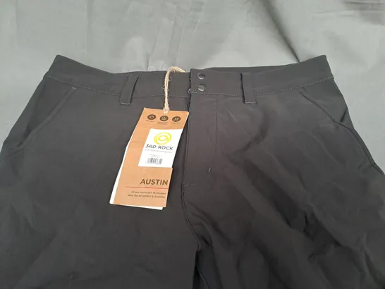 3RD ROCK AUSTIN TROUSERS IN PEAT BLACK - 32 LL