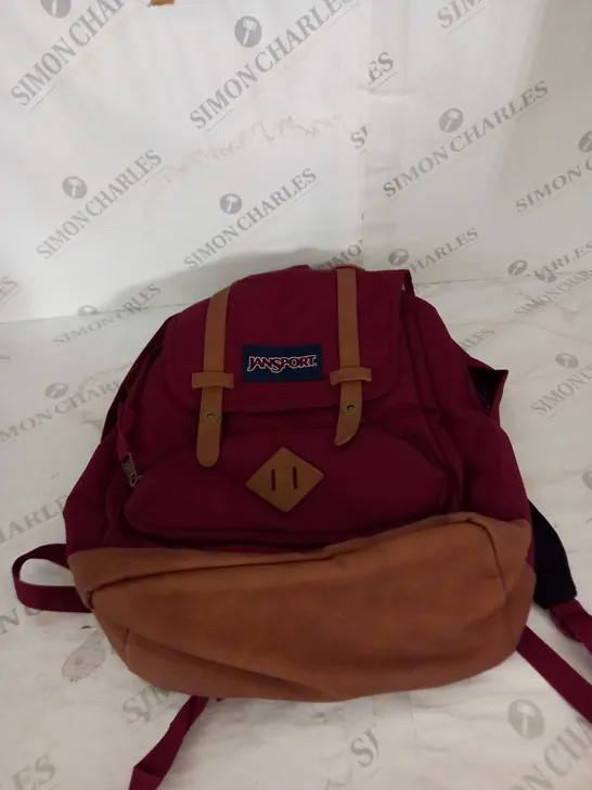 JANSPORT BURGUNDY BACKPACK 