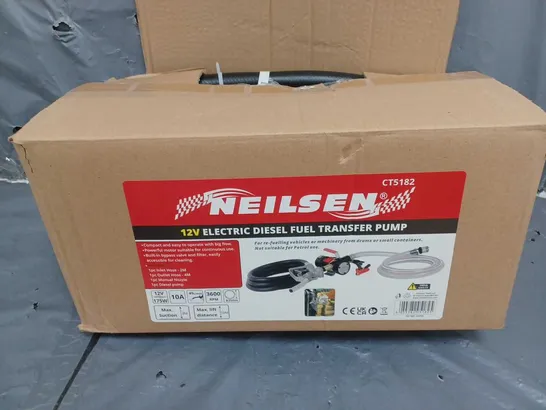 BOXED NEILSEN 12V DIESEL ELECTRIC FUEL TRANSFER PUMP OIL DISPENSER