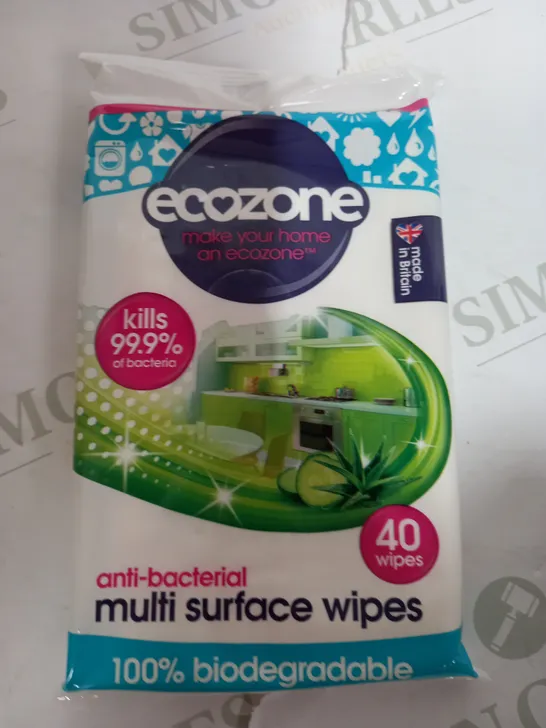 APPROXIMATELY 5 ECOZONE ANTI-BACTERIAL MULTI SURFACE WIPES PACKS