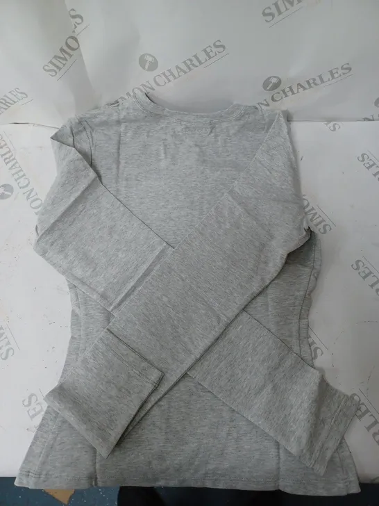 ADANOLA LONG SLEEVE TOP GREY SIZE M