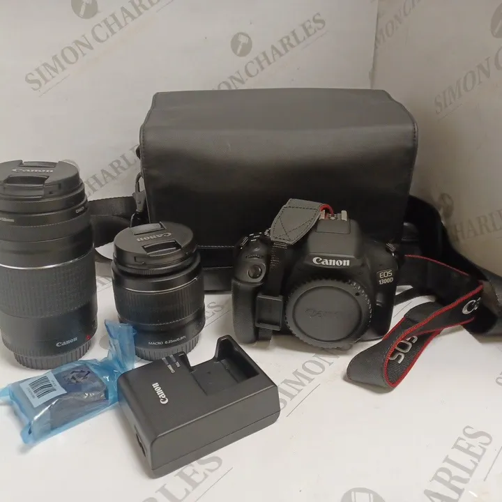 BOXED CANON EOS 1300D DOUBLE LENS KIT 4391050Simon Charles Auctioneers