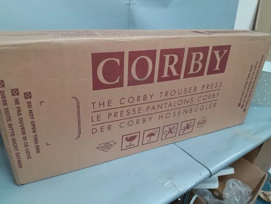 BOXED CORBY TROUSER PRESS 3300 SATIN CHROME