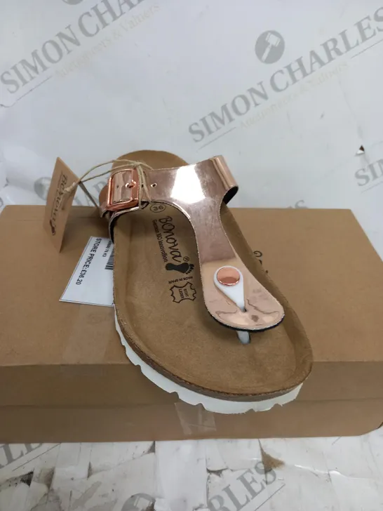 BONOVA IBIZA SANDAL ROSE GOLD - SIZE 3