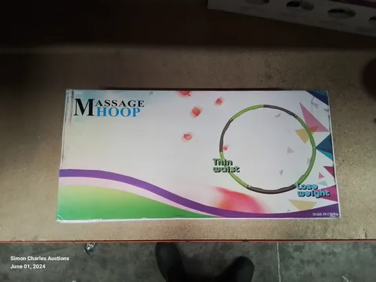 A BOXED MASSAGE HOOP IDEAL FOR WEIGHT LOSS