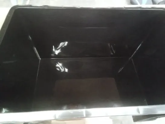 BOXED REALLY USEFUL BOX BLACK PLASTIC STORAGE TUB