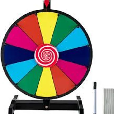 BOXED COSTWAY 30cm SPINNING WHEEL FOR PRIZES