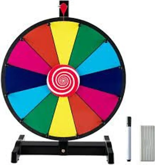 BOXED COSTWAY 30cm SPINNING WHEEL FOR PRIZES