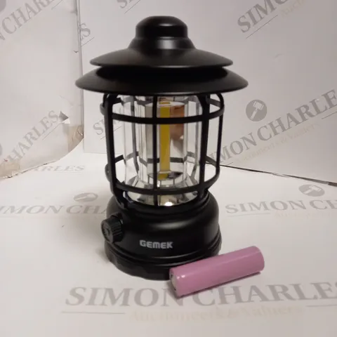 BOXED PORTABLE RETRO CAMPING LANTERN.