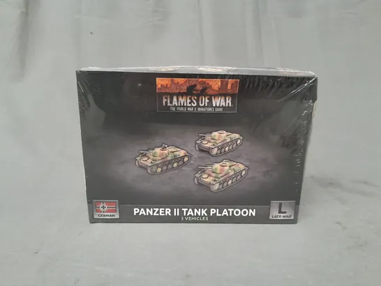 SEALED FLAMES OF WAR - PANZER TANK PLATOON - 3 VEHICLES