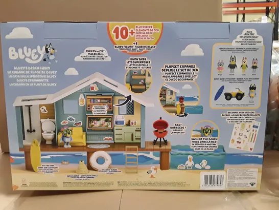 2 BRAND NEW BOXED BLUEY BLUEY'S BEACH CABIN 