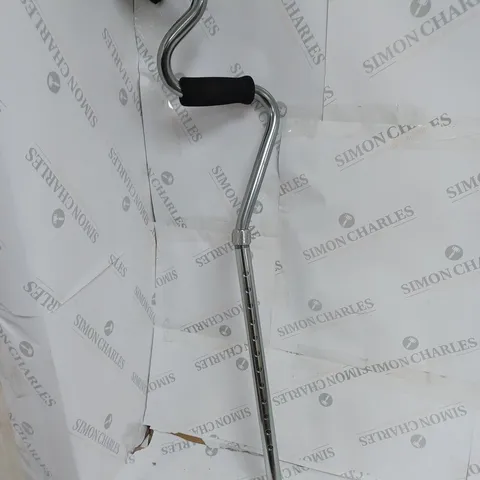 STRONG ARM COMFORT CANE WITH STANDING BASE, TITANIUM