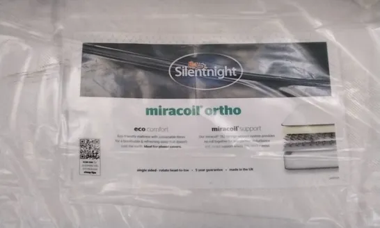 QUALITY BAGGED SILENTNIGHT MIRACOIL ORTHO 4'6" MATTRESS