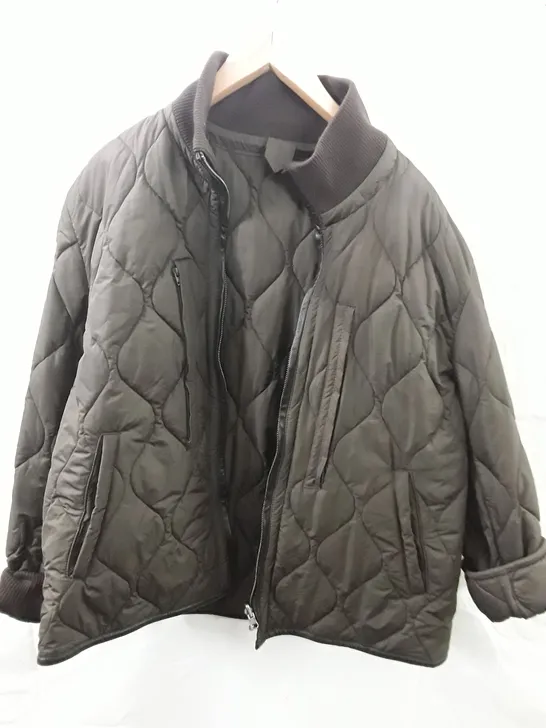 OAKS LONDON BROWN QUILTED JACKET - XL