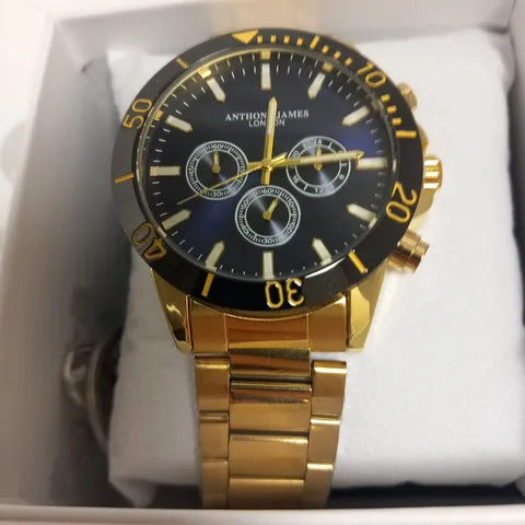 BOXED ANTHONY JAMES GENTS LIMITED EDITION WRIST WATCH