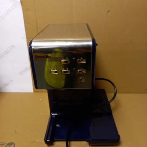 BREVILLE ONE-TOUCH COFFEEHOUSE COFFEE MACHINE - NAVY BLUE