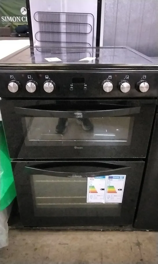 SWAN SX158110B FREESTANDING COOKER BLACK 