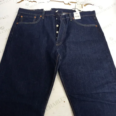 LEVI'S 501 ORIGINAL DARK DENIM JEANS - W38 L32