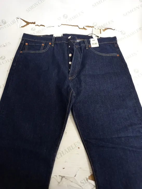 LEVI'S 501 ORIGINAL DARK DENIM JEANS - W38 L32