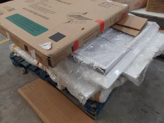 PALLET OF ASSORTED BED & TABLE PARTS