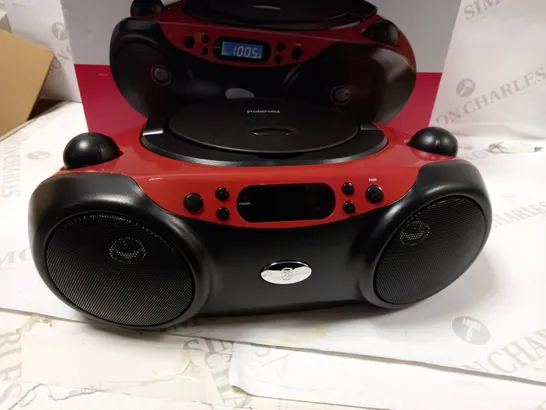 POLAROID BLUETOOTH CD BOOMBOX RED