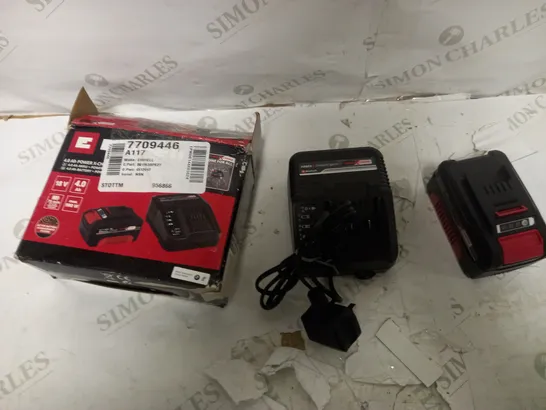 ORIGINAL EINHELL 18V 4.0 AH POWER X-CHANGE STARTER KIT 