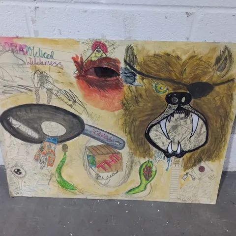 PRISONAPOILICAL WILDERNESS DRAWING TO INCLUDE - TEFAL PAN - TNT - SNAKE 